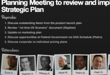 screenshot of a meeting page